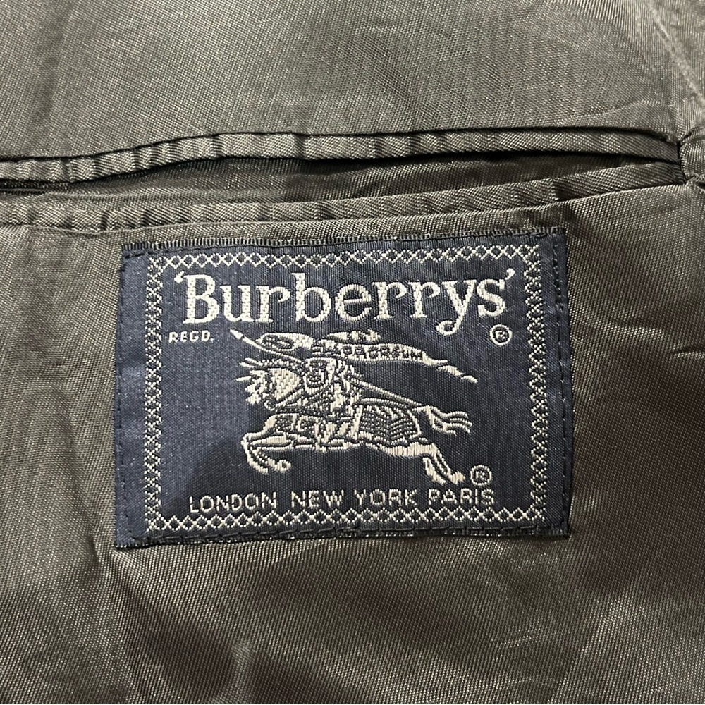 Burberry Vintage Charcoal Double Breasted Blazer - Picture 4 of 11